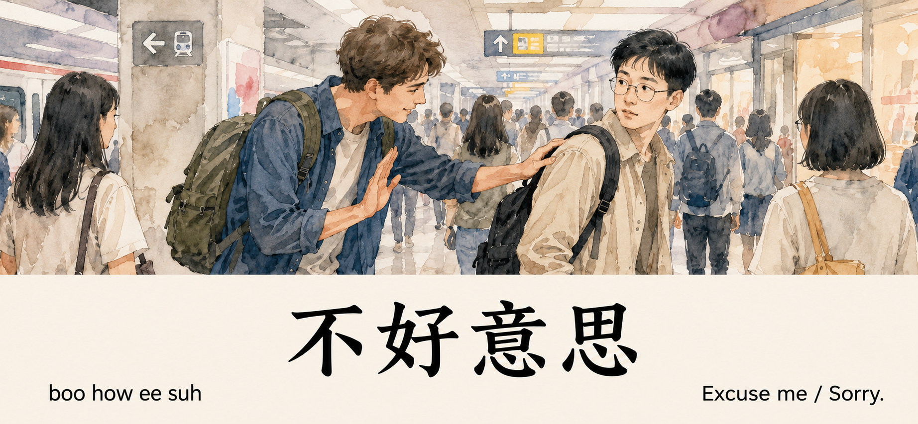 不好意思